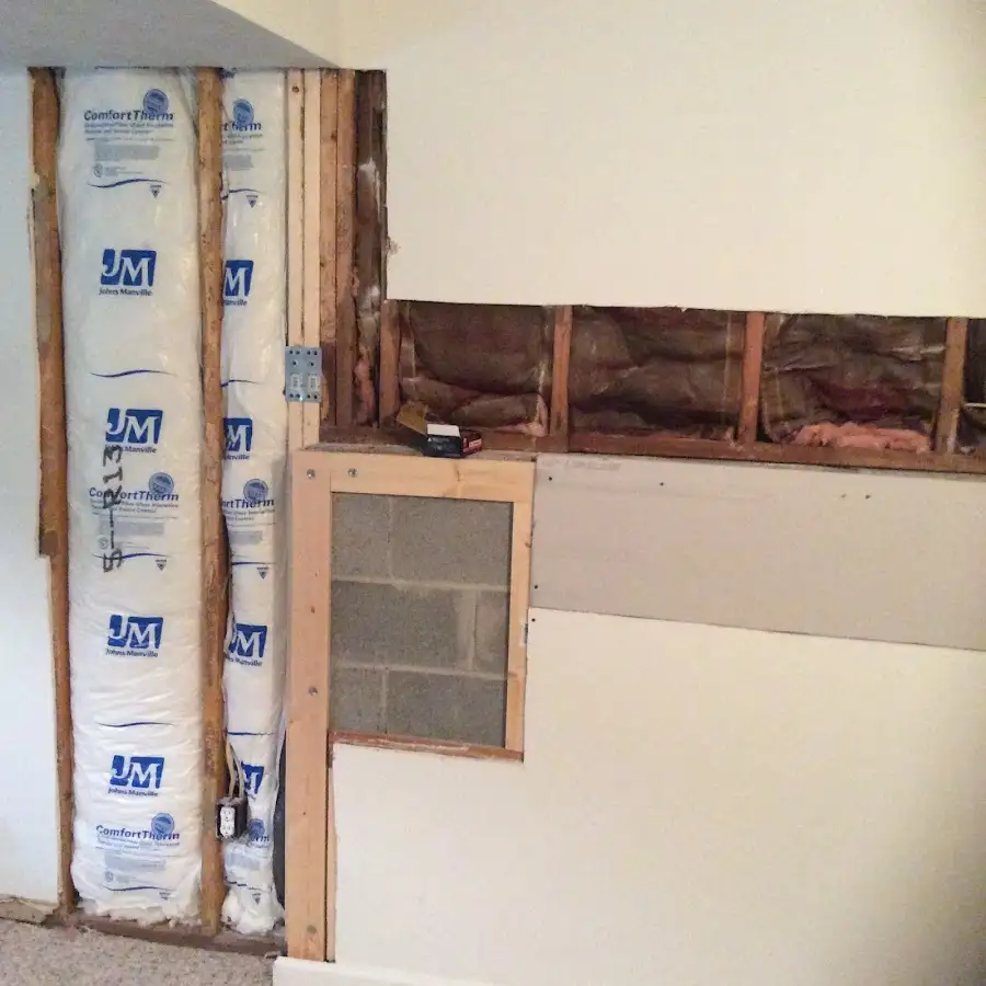 Wall insulation replacement during Contents Cleaning & Restoration in Westmont